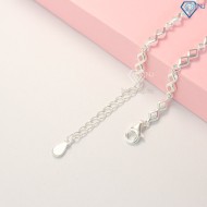 Quà noel cho người yêu lắc tay bạc nữ hình cỏ 4 lá may mắn LTN0173 - Trang Sức TNJ