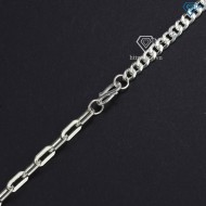 Quà giáng sinh cho người yêu vòng tay cặp đôi tình yêu bạc khắc tên theo yêu cầu LTD0033