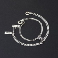 Quà giáng sinh cho bạn gái vòng tay đôi nam châm bằng bạc khắc tên LTD0019