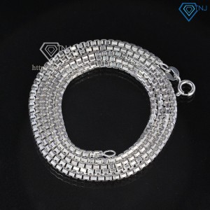 Quà noel cho bạn trai dây chuyền bạc nam sợi nhỏ DCK0029 - Trang Sức TNJ