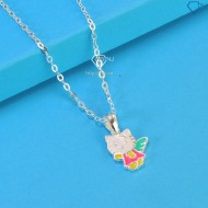 Dây chuyền bạc cho bé hình Hello Kitty dễ thương DTN0029 - Trang Sức TNJ