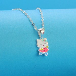 Dây chuyền bạc Hello Kitty cho bé dễ thương DTN0032