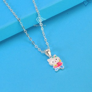 Dây chuyền bạc Hello Kitty cho bé dễ thương DTN0032 - Trang Sức TNJ