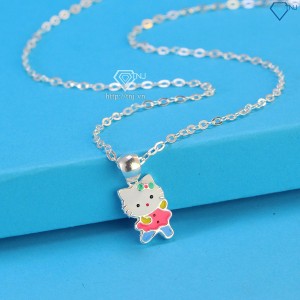 Dây chuyền bạc Hello Kitty cho bé dễ thương DTN0032 - Trang Sức TNJ