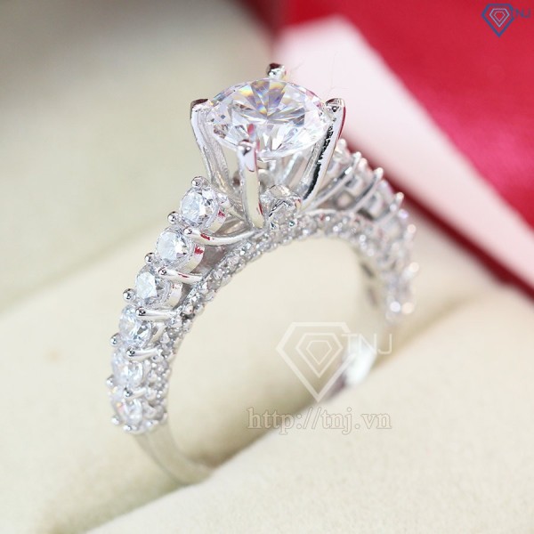 Nhẫn bạc nữ đẹp đính đá cao sang trọng NN0181 - Trang Sức TNJ