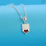 Dây chuyền Hello Kitty bằng bạc cho bé dễ thương DTN0033 - Trang Sức TNJ