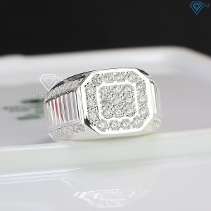 Nhẫn nam mặt vuông đính đá đơn giản NNA0368 - Trang Sức TNJ