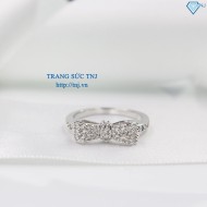 Nhẫn bạc nữ hình chiếc nơ đính đá đẹp NN0179 - Trang Sức TNJ