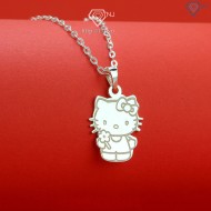 Quà tặng Noel cho bé dây chuyền trẻ em hình Hello Kitty khắc tên theo yêu cầu DTN0034 - Trang Sức TNJ