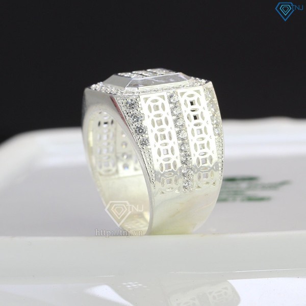 Nhẫn nam kim tiền đính đá NNA0270 - Trang Sức TNJ