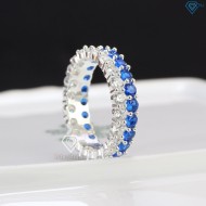 Nhẫn bạc nam full đá 2 màu NNA0374 - Trang sức TNJ