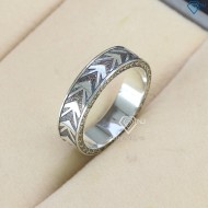 Nhẫn bạc nam đơn giản hình mũi tên xi bạc thái NNA0382 - Trang sức TNJ