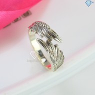 Nhẫn bạc nam hình cánh thiên thần xi bạc thái NNA0387 - Trang sức TNJ