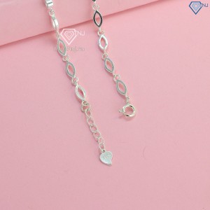 Quà tặng Noel cho người yêu lắc tay hình trái tim cho nữ bằng bạc LTN0302 - Trang Sức TNJ