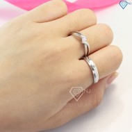 Nhẫn đôi bạc nhẫn cặp bạc đẹp ND0382 - Trang Sức TNJ