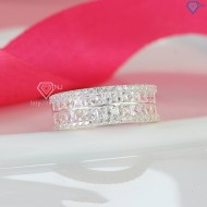 Nhẫn bạc nữ đính đá vuông cao cấp NN0352 - Trang Sức TNJ