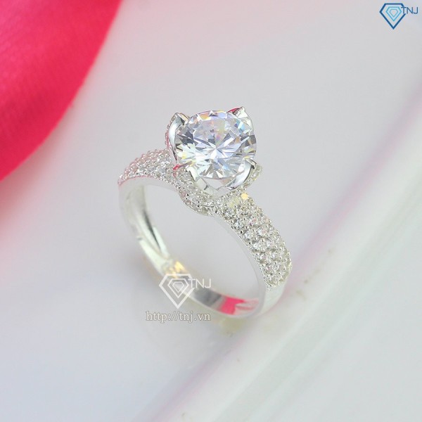 Nhẫn nữ đẹp bạc cao cấp đính đá NN0355 - Trang Sức TNJ
