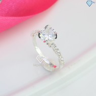 Nhẫn bạc nữ đính đá trắng đẹp NN0357 - Trang Sức TNJ