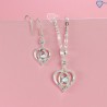 Bộ trang sức bạc nữ hình trái tim đính đá đẹp BTS0053 - Trang Sức TNJ