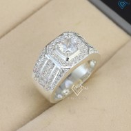 Nhẫn bạc nam 925 đính đá đẹp NNA0393 - Trang sức TNJ