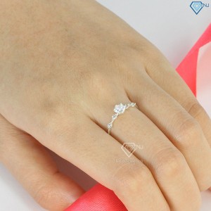 Nhẫn bạc nữ giá rẻ đính đá NN0363 - Trang Sức TNJ