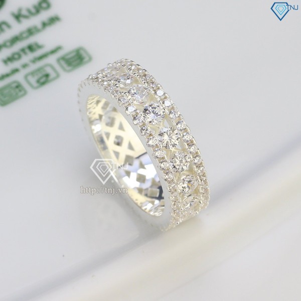 Nhẫn bạc nam ngón trỏ đính đá NNA0397- Trang Sức TNJ