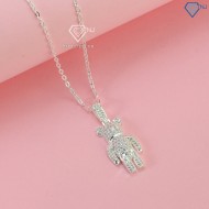 Dây chuyền bạc nữ hình gấu đính đá DCN0634 - Trang Sức TNJ