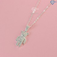 Dây chuyền bạc nữ hình gấu đính đá DCN0634 - Trang Sức TNJ