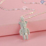 Dây chuyền bạc nữ hình gấu đính đá DCN0634 - Trang Sức TNJ
