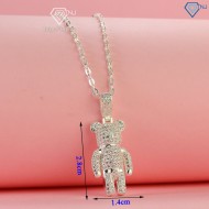 Dây chuyền bạc nữ hình gấu đính đá DCN0634 - Trang Sức TNJ
