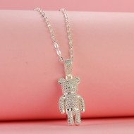 Dây chuyền bạc nữ hình gấu đính đá DCN0634 - Trang Sức TNJ