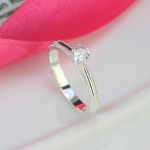 Nhẫn bạc nữ đơn giản giá rẻ NN0372