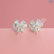 Bông tai bạc đẹp cho nữ hình chiếc nơ BTN0186 - Trang Sức TNJ
