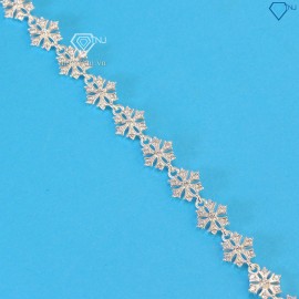 Lắc tay bạc nữ hình bông tuyết LTN0313 - Trang sức TNJ