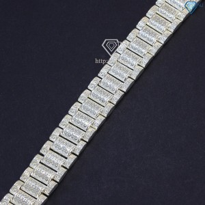 Lắc tay bạc nam kim tiền thiết kế dây đồng hồ cá tính LTA0063