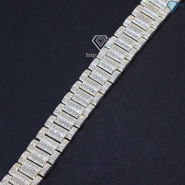 Lắc tay bạc nam kim tiền thiết kế dây đồng hồ cá tính LTA0063 - Trang Sức TNJ