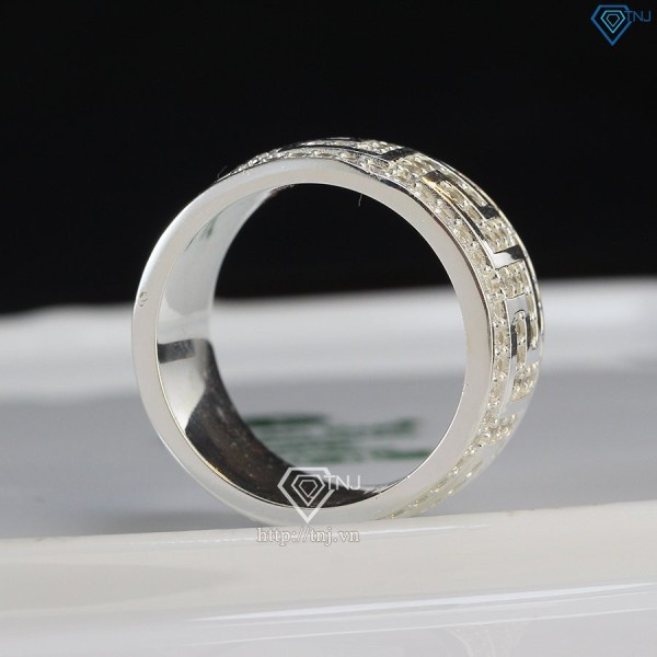 Nhẫn bạc nam tròn full đính đá đẹp NNA0403 - Trang sức TNJ