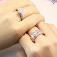 Nhẫn đôi bạc nhẫn cặp bạc đẹp ND0384 - Trang Sức TNJ
