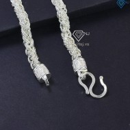 Quà valentine cho nam lắc tay bạc nam dạng xoắn LTA0035 - Trang Sức TNJ