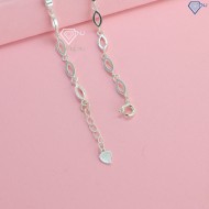 Quà 8 3 cho người yêu lắc tay hình trái tim cho nữ bằng bạc LTN0302 - Trang Sức TNJ