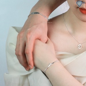 Quà 8 3 cho người yêu vòng tay bạc đôi Hiệp Sĩ và Công Chúa đẹp LTD0023 - Trang sức TNJ