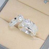 Quà 8 3 cho người yêu nhẫn đôi bạc đẹp sang trọng ND0467 - Trang sức TNJ