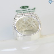 Nhẫn bạc nam đính đá CZ trắng sang trọng NNA0414 - Trang sức TNJ