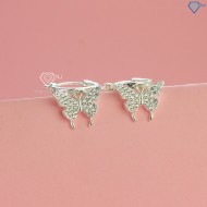 Bông tai bạc nữ hình cánh bướm dễ thương BTN0198