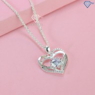 Quà sinh nhật cho vợ dây chuyền bạc nữ khắc tên hình trái tim DCN0620 - Trang sức TNJ