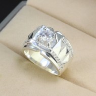 Nhẫn bạc nam đơn giản đẹp NNA0417