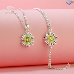 Bộ trang sức bạc hoa hướng dương đẹp BTS0059 - Trang Sức TNJ