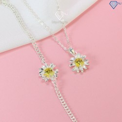 Bộ trang sức bạc hoa hướng dương đẹp BTS0059 - Trang Sức TNJ