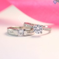 Nhẫn đôi bạc nhẫn cặp bạc đẹp ND0045 - Trang Sức TNJ