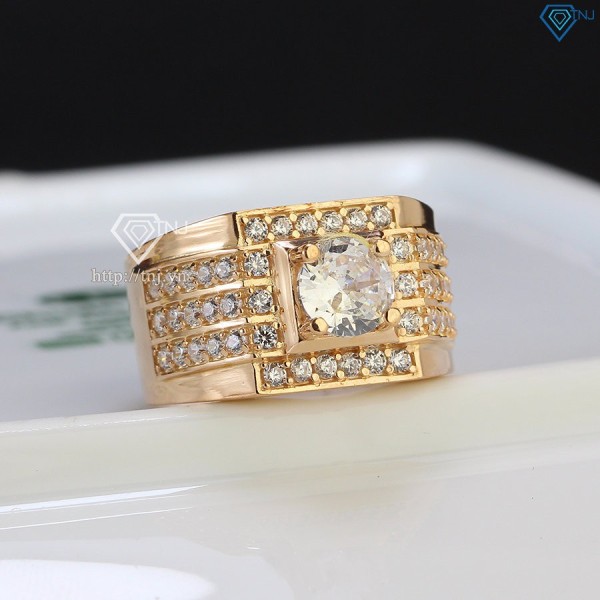 Nhẫn nam bạc xi mạ vàng hồng NNA0066-XH- Trang sức TNJ